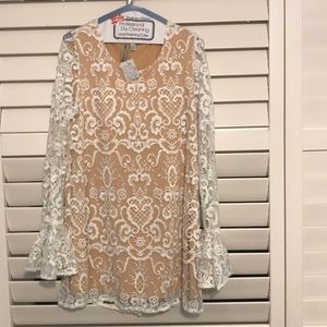 Free People White Lace Dress